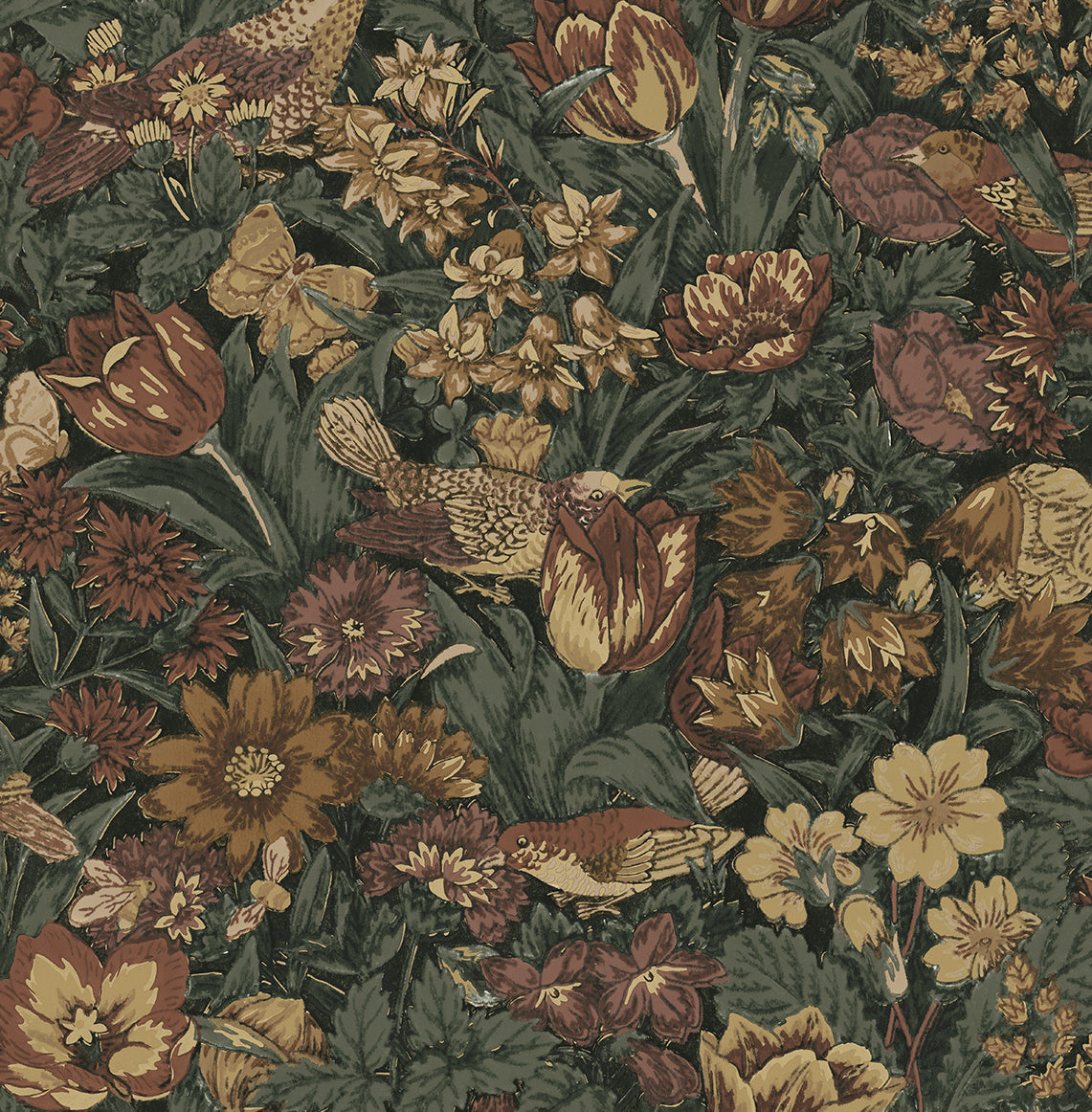 NextWall NW46008 Bird Floral