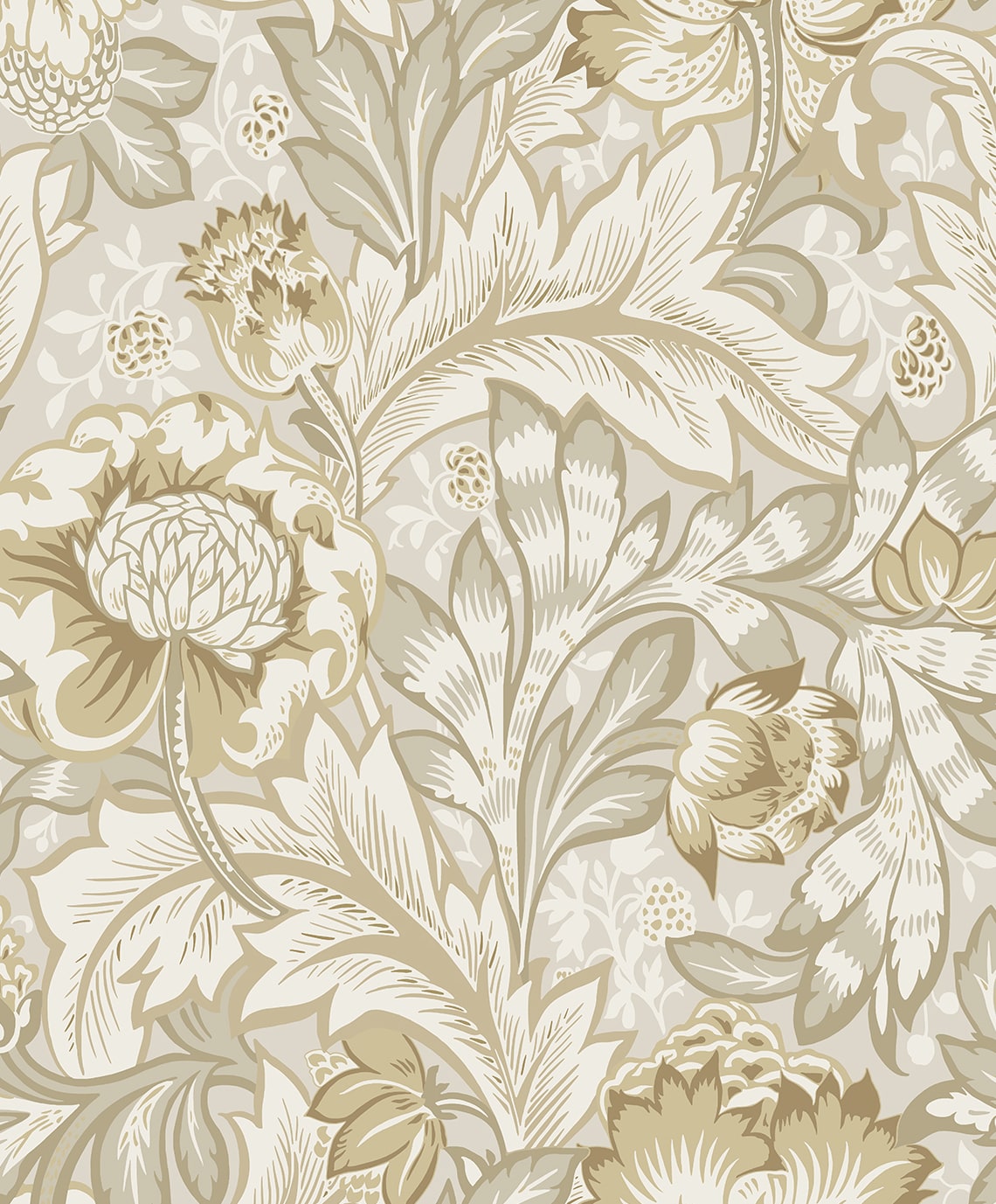 NextWall NW60507 Acanthus Garden Floral Wallpaper