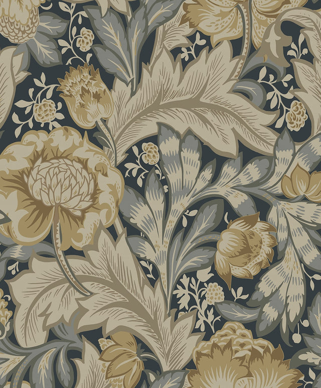 NextWall NW60508 Acanthus Garden Floral Wallpaper