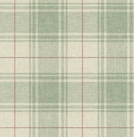 NextWall NW60804 Linen Cut Plaid Wallpaper