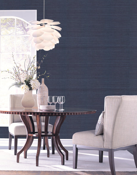 York NZ0729 Petite Sisal Grasscloth Blue Wallpaper