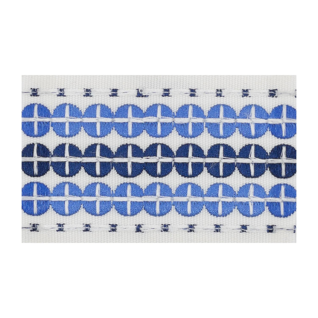STOUT OBER-6 OBERLIN TAPE 6 SAPPHIRE Fabric - Eades Wallpaper & Fabric