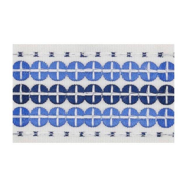 STOUT OBER-6 OBERLIN TAPE 6 SAPPHIRE Fabric - Eades Wallpaper & Fabric