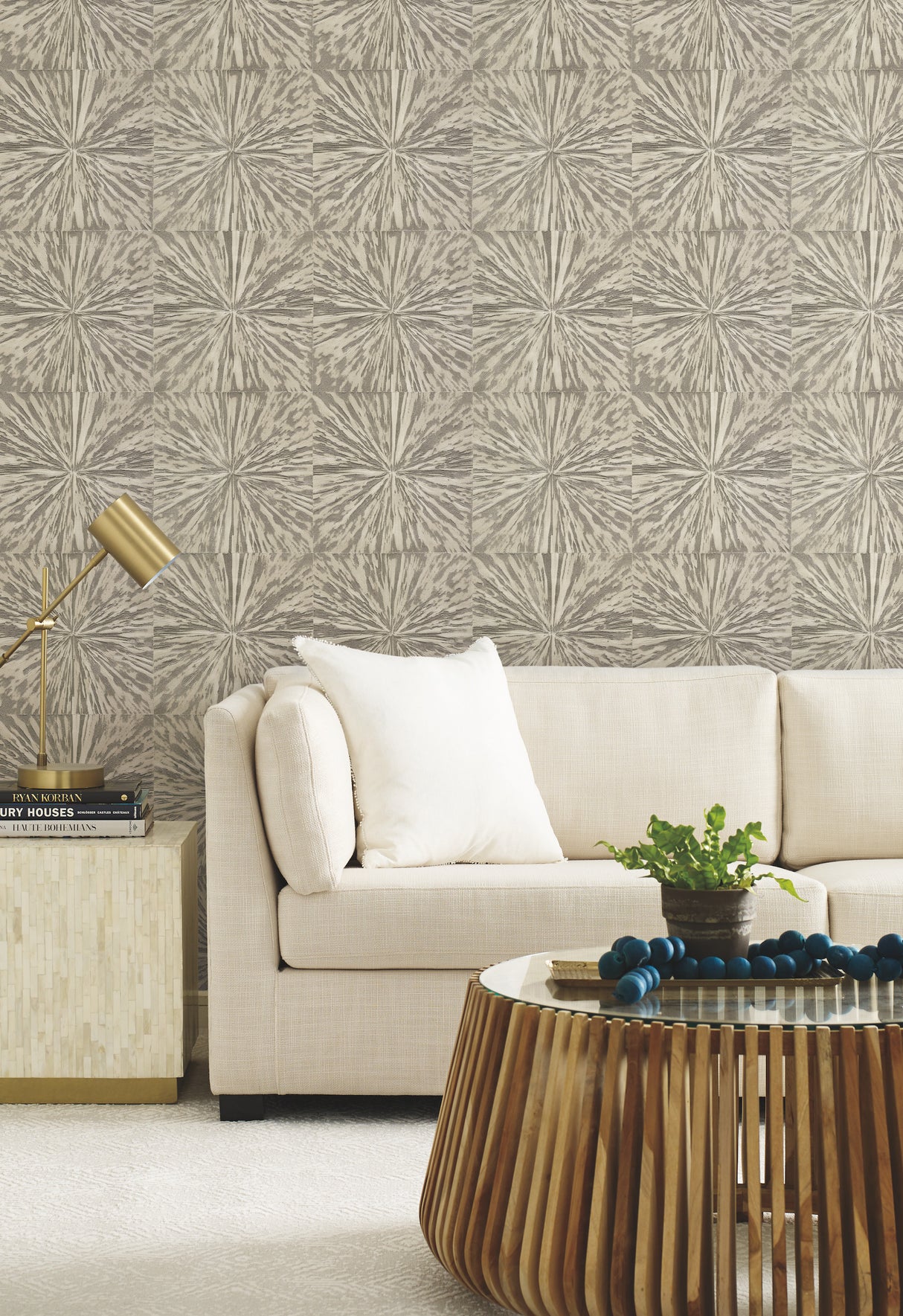 York OG0500 Squareburst Cream Wallpaper