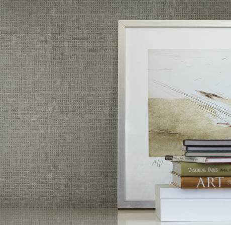 York OG0528 Tatami Weave Green Wallpaper