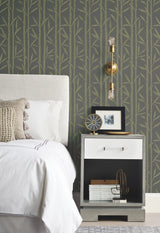 York OG0606 Bamboo Grove Grey Wallpaper