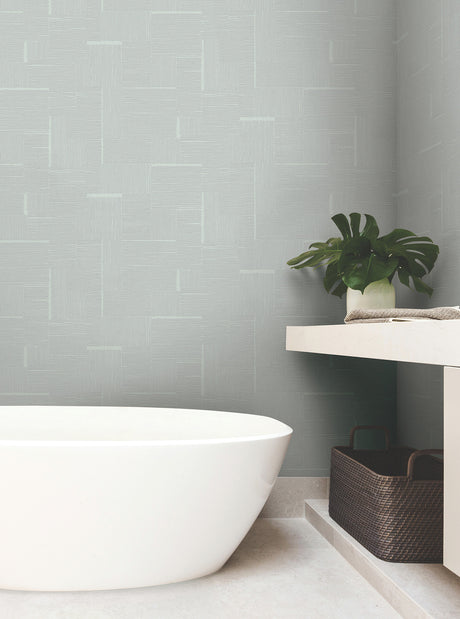 York OI0704 Contour Sky Blue Wallpaper