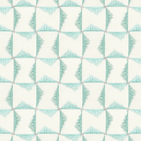 STOUT ONTA-1 ONTARIO 1 AQUA Fabric - Eades Wallpaper & Fabric