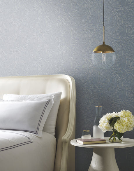 York OS4303 Tempest Blue Wallpaper