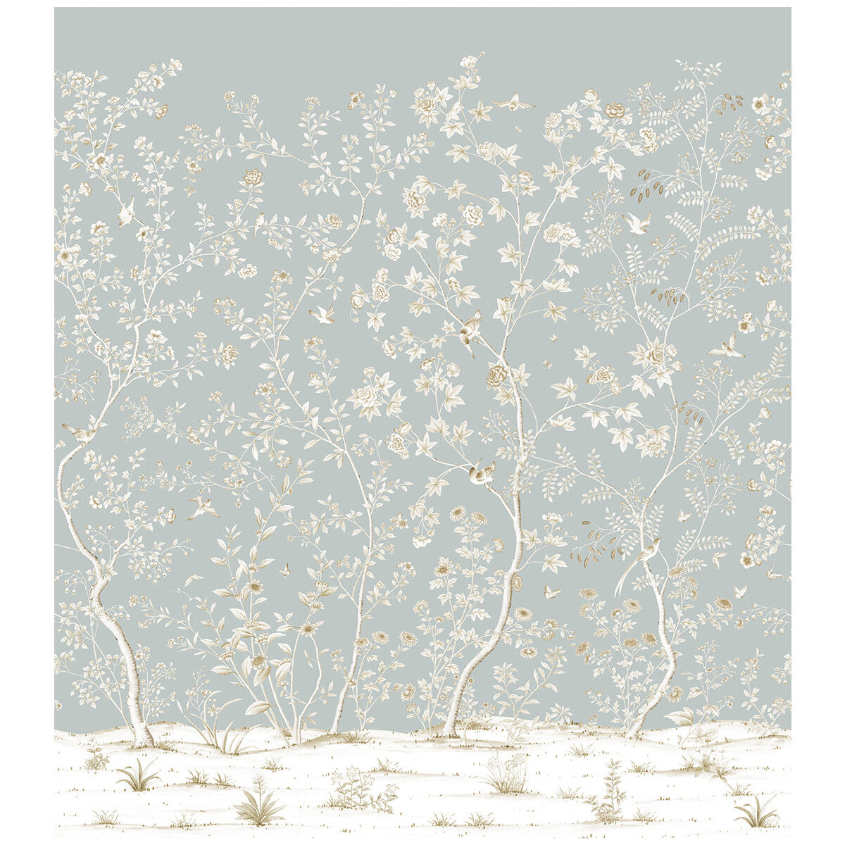 LEE JOFA P2016106.11.0 BEAUJEU WP GREY Wallpaper - Eade's Wallpaper