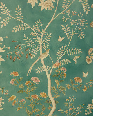 LEE JOFA BEAUJEU WP P2016106.354.0 in TEAL Mural - ARLEY WAL