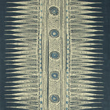 LEE JOFA P2018107.50.0 INDIAN ZAG PAPER INDIGO Wallpaper - Eade's Wallpaper