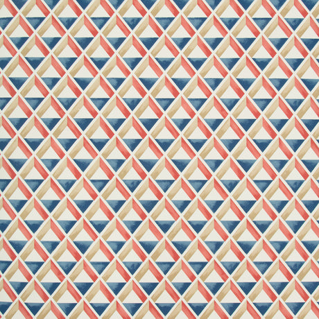 LEE JOFA P2018108.195.0 CANNES PAPER RED/BLUE Wallpaper - Eade's Wallpaper