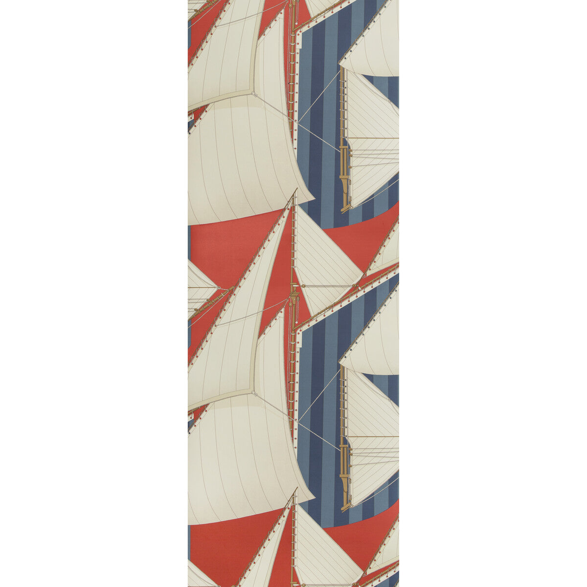 LEE JOFA P2018109.195.0 ST TROPEZ WP RED/BLUE Wallpaper - Eade's Wallpaper