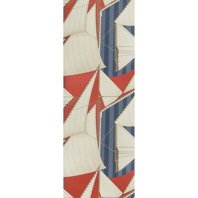 LEE JOFA P2018109.195.0 ST TROPEZ WP RED/BLUE Wallpaper - Eade's Wallpaper