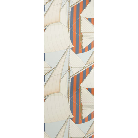 LEE JOFA P2018109.225.0 ST TROPEZ WP SLATE/SPICE Wallpaper - Eade's Wallpaper
