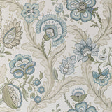 LEE JOFA P2020101.1323.0 WIMBERLY PAPER AQUA/SAGE Wallpaper - Eade's Wallpaper