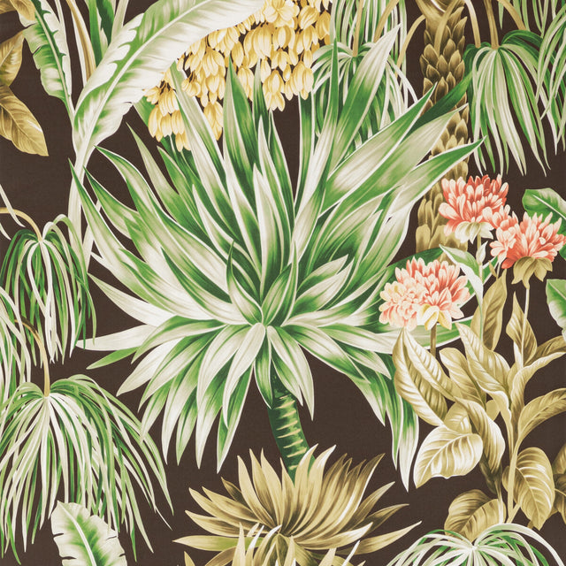 LEE JOFA P2020104.6374.0 CALUYA PAPER ESPRESSO Wallpaper - Eade's Wallpaper