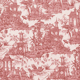 LEE JOFA P2020110.19.0 PAGODA TOILE PAPER GARNET Wallpaper - Eade's Wallpaper