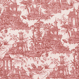 LEE JOFA P2020110.19.0 PAGODA TOILE PAPER GARNET Wallpaper - Eade's Wallpaper