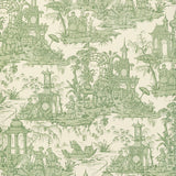 LEE JOFA P2020110.316.0 PAGODA TOILE PAPER GREEN Wallpaper - Eade's Wallpaper