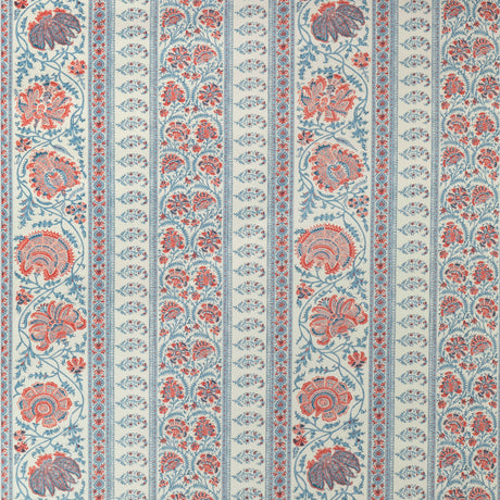 LEE JOFA P2022111.195.0 INDIENNES STRIPE WP BERRY Wallpaper - Eade's Wallpaper