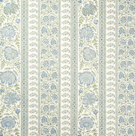 LEE JOFA P2022111.530.0 INDIENNES STRIPE WP SEA Wallpaper - Eade's Wallpaper
