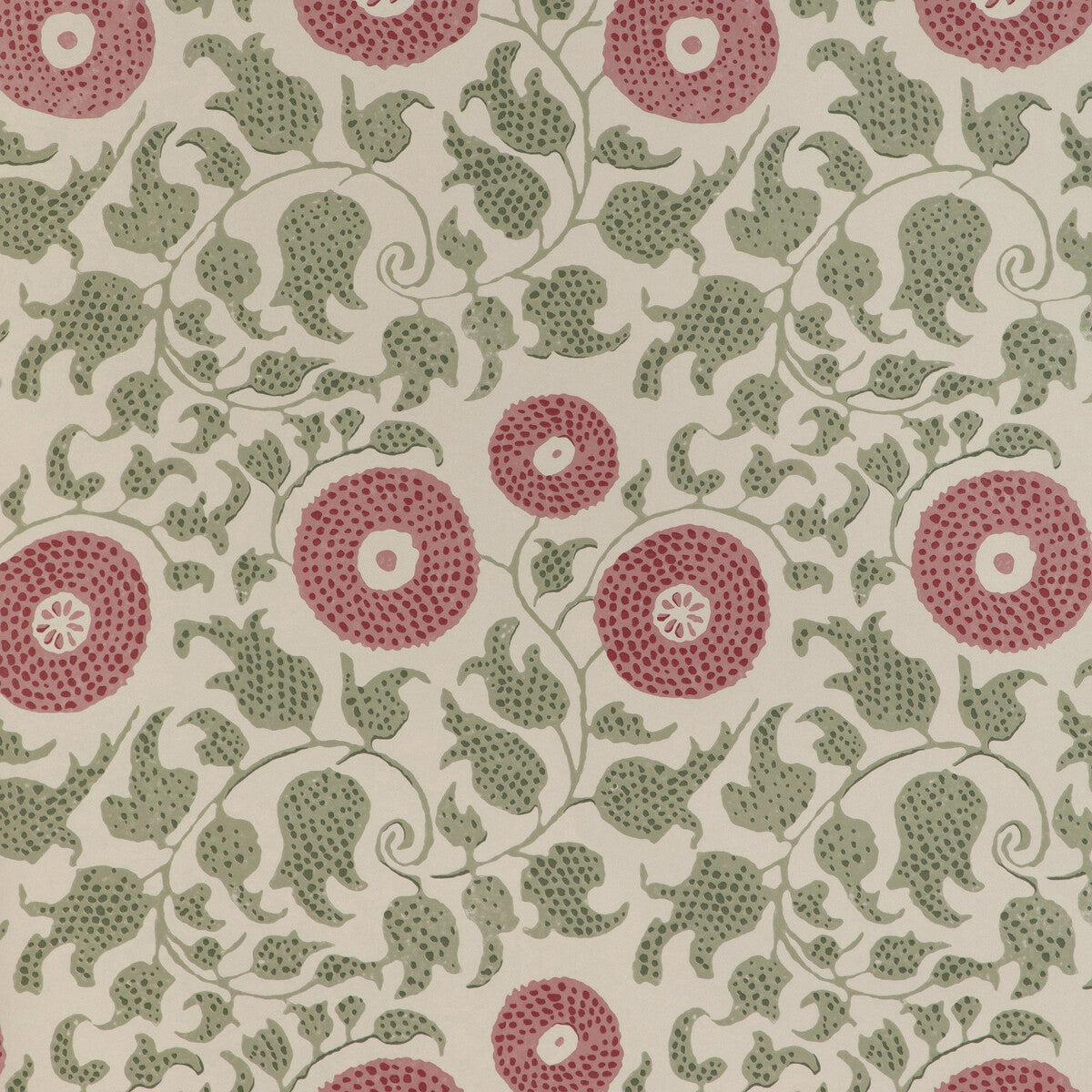 LEE JOFA P2023103.73.0 ELDORA LEAF/ROSE Wallpaper - Eade's Wallpaper
