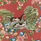 LEE JOFA P2023120.19.0 WHIPPETS PAPER RED Wallpaper - Eade's Wallpaper