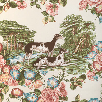 LEE JOFA P2023120.1.0 WHIPPETS PAPER IVORY Wallpaper - Eade's Wallpaper