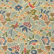 LEE JOFA P2023127.353.0 POSY PAPER AQUA/IVY Wallpaper - Eade's Wallpaper