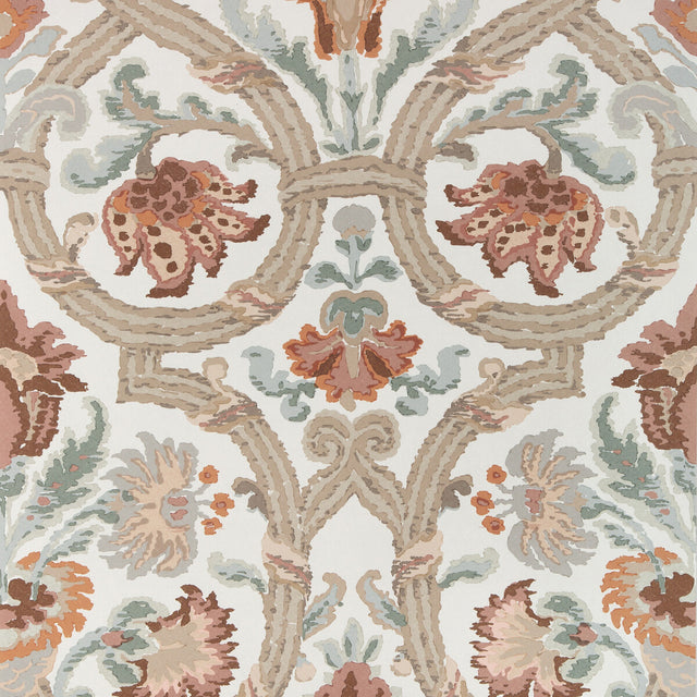 LEE JOFA P2023130.121.0 NEW SEVILLA PAPER CLAY Wallpaper - Eade's Wallpaper