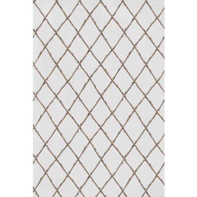 LEE JOFA P2025106.1116.0 BARE TWIG TRELLIS WP BROWN Wallpaper - Eade's Wallpaper