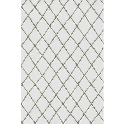 LEE JOFA P2025106.130.0 BARE TWIG TRELLIS WP GREEN Wallpaper - Eade's Wallpaper