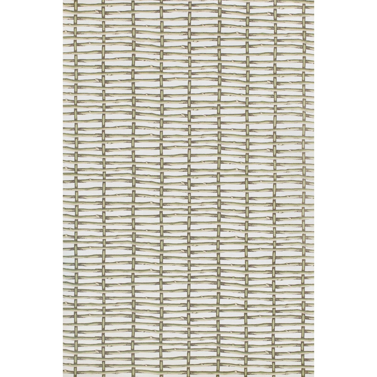 LEE JOFA P2025107.123.0 TWIG FENCE WP GREEN Wallpaper - Eade's Wallpaper