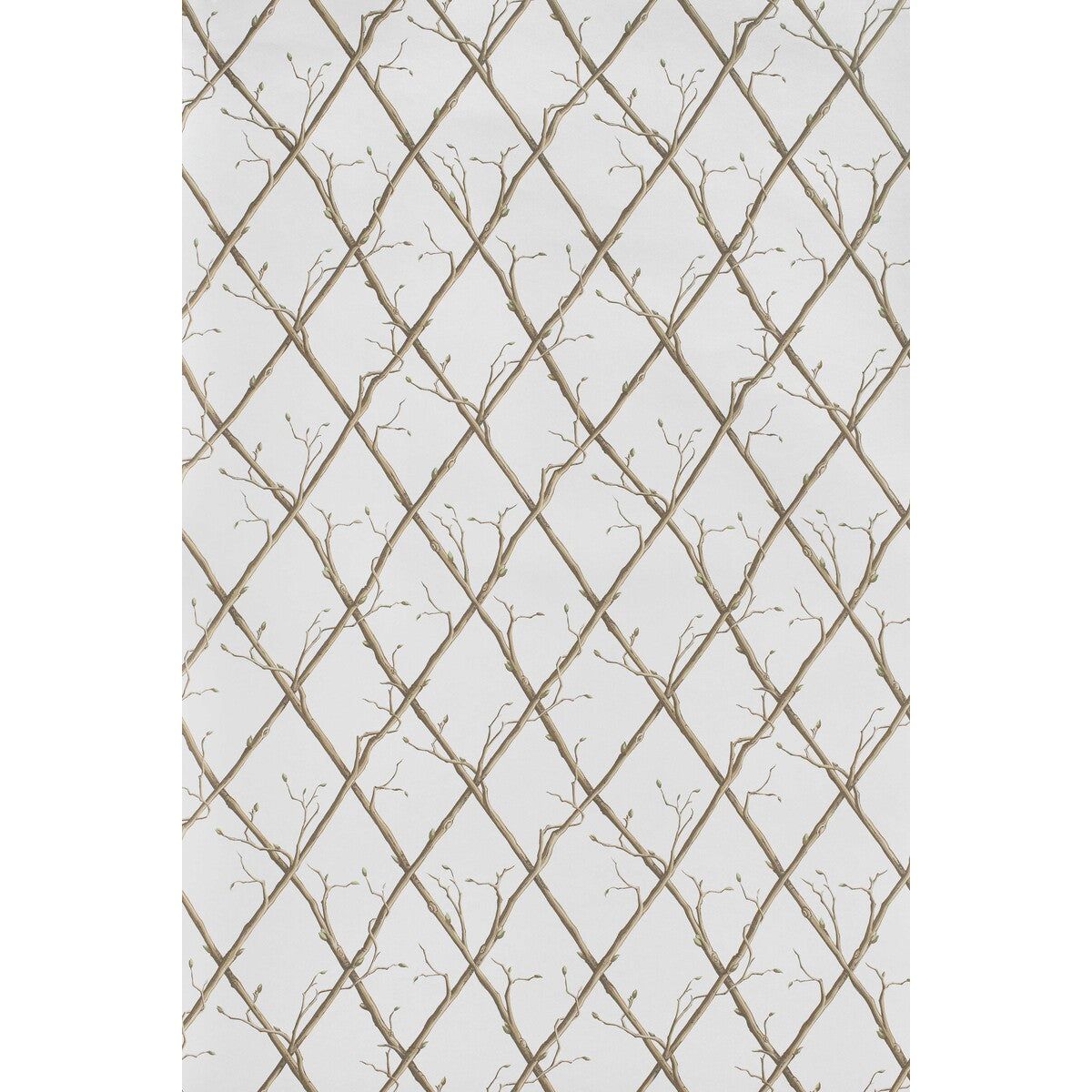 LEE JOFA P2025108.1016.0 TWIG TRELLIS WP BROWN Wallpaper - Eade's Wallpaper