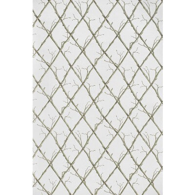 LEE JOFA P2025108.123.0 TWIG TRELLIS WP GREEN Wallpaper - Eade's Wallpaper
