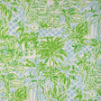 LEE JOFA P2025113.153.0 PALM BEACH WP BLUE/GREEN Fabric - LILLY PULITZER III WALLCOVERING
