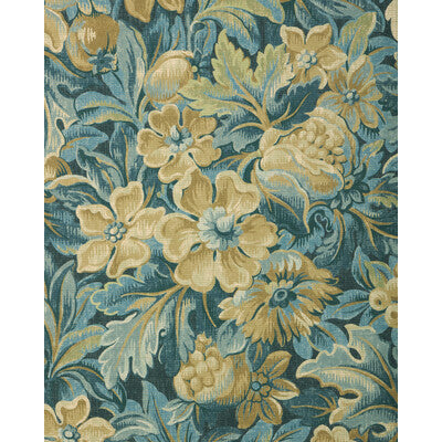 LEE JOFA HARPER PAPER P2025122.530.0 in INDIGO Wallpaper - W