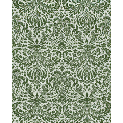 LEE JOFA DAMASK WP P2025123.31.0 in DARK GREEN Wallpaper - L