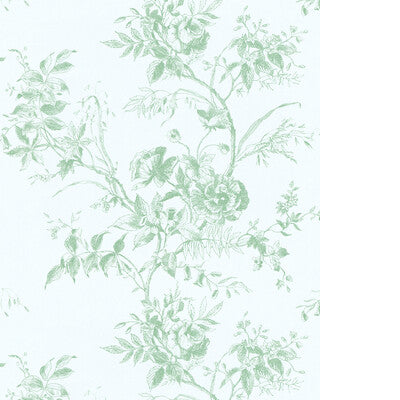 LEE JOFA TEA ROSE TOILE WP P2026100.30.0 in LEAF Wallpaper -
