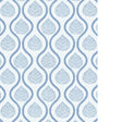 LEE JOFA ELSIE PAPER P2026102A.55.0 in BLUE Wallpaper - HINT