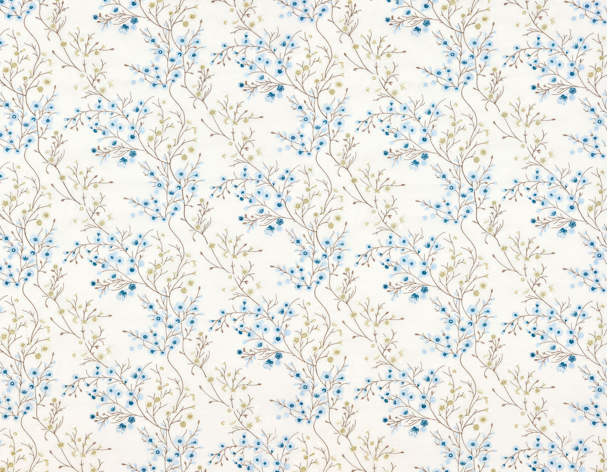 Scalamandre P4 00049863 PORCELAIN LILETTE SHEER Fabric