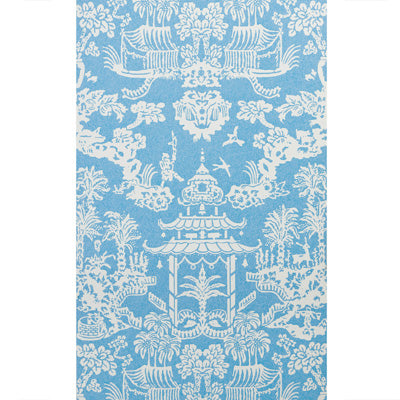 BRUNSCHWIG & FILS P8012100.513.0 LHASA PAPER AQUA Wallpaper - Eade's Wallpaper