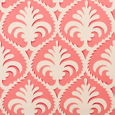 BRUNSCHWIG & FILS P8012103.12.0 PALMETTE CORAL Wallpaper - Eade's Wallpaper