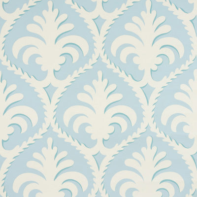 BRUNSCHWIG & FILS P8012103.513.0 PALMETTE AQUA Wallpaper - Eade's Wallpaper
