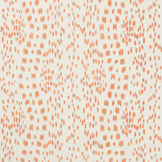 BRUNSCHWIG & FILS P8012138.12.0 LES TOUCHES TANGERINE Wallpaper - Eade's Wallpaper