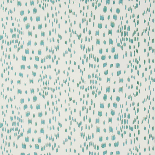 BRUNSCHWIG & FILS P8012138.513.0 LES TOUCHES AQUA Wallpaper - Eade's Wallpaper