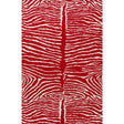 BRUNSCHWIG & FILS P8014100.19.0 LE ZEBRE RED Wallpaper - Eade's Wallpaper