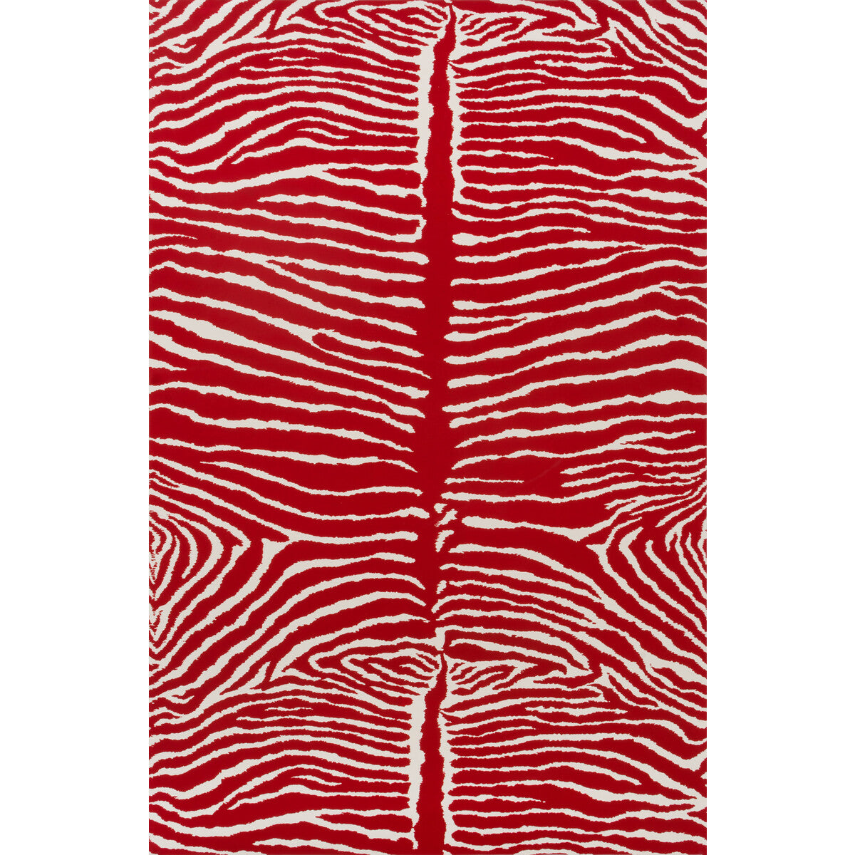 BRUNSCHWIG & FILS P8014100.19.0 LE ZEBRE RED Wallpaper - Eade's Wallpaper